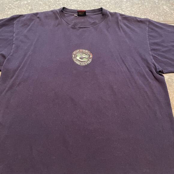 Vintage Rip Curl Tube Tested Single Stitch Tee Shirt Mens XL 90s Y2K Surf Beach - Picture 1 of 13